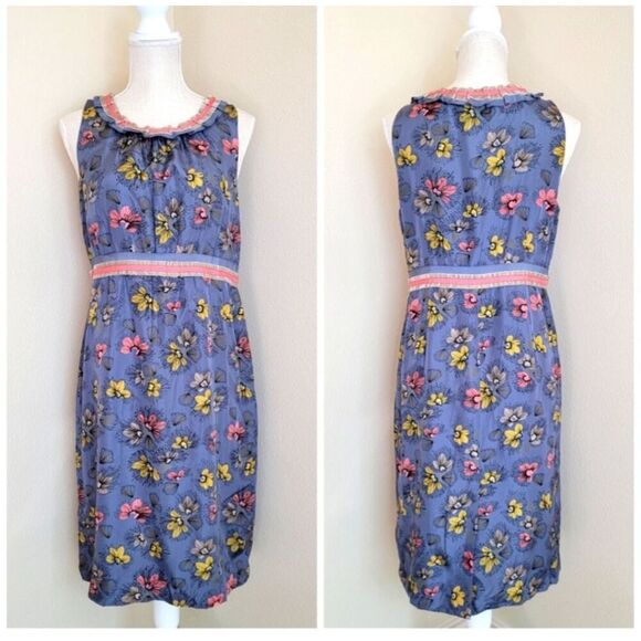 Boden Limited‎ Edition Lined Silk Sleeveless Dress Size 4 - Picture 1 of 10